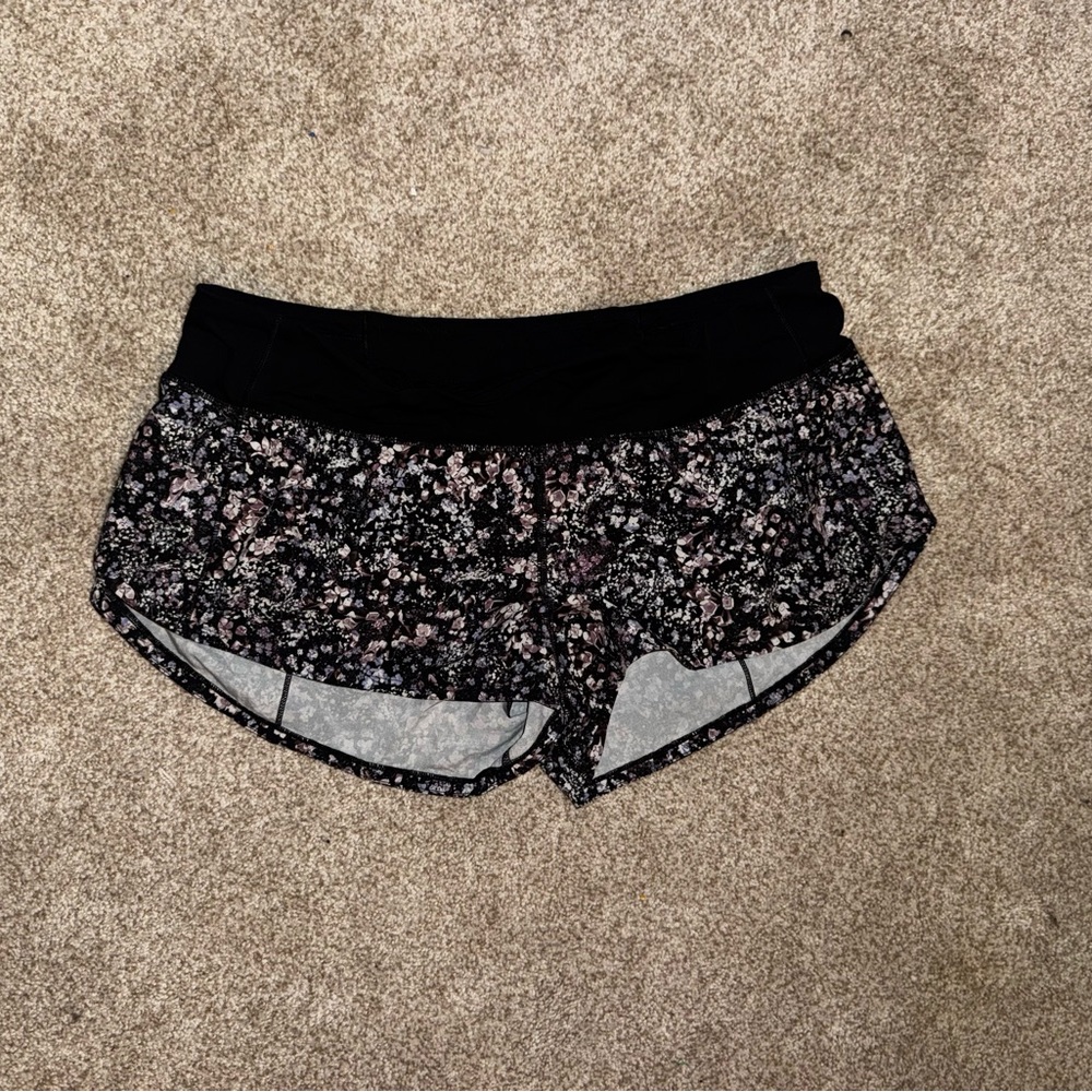 Floral Lululemon Speed Short